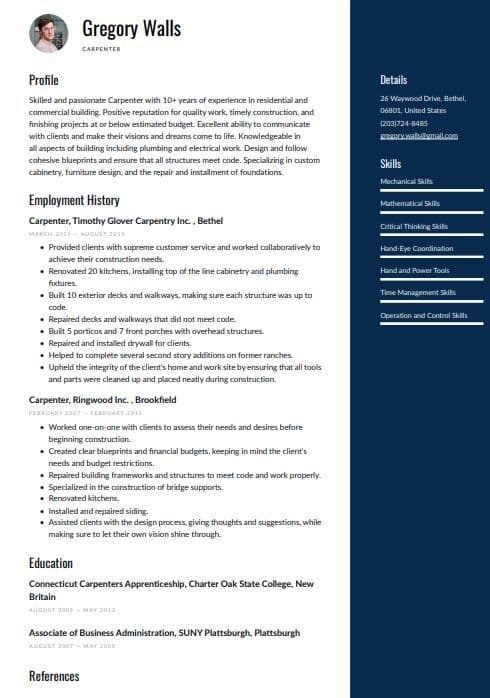 Professional resume templates